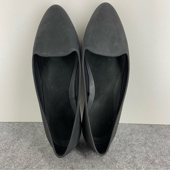 CROCS Eve Pointed Toe Black Slip On Ballet Flats Women’s Size 10 - Picture 2 of 6